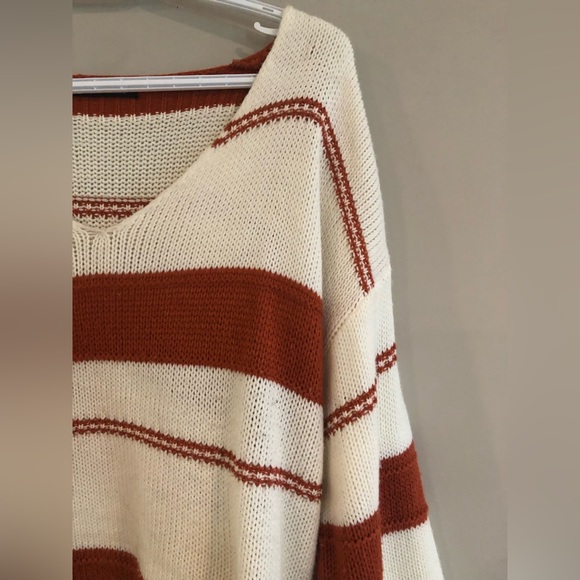 Orange striped long sleeve - Picture 2 of 2